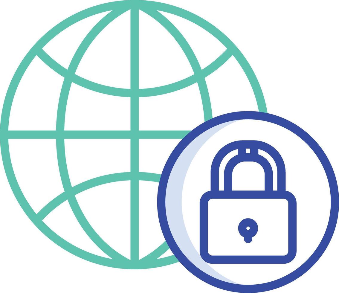 Lockdown outline color illustration vector
