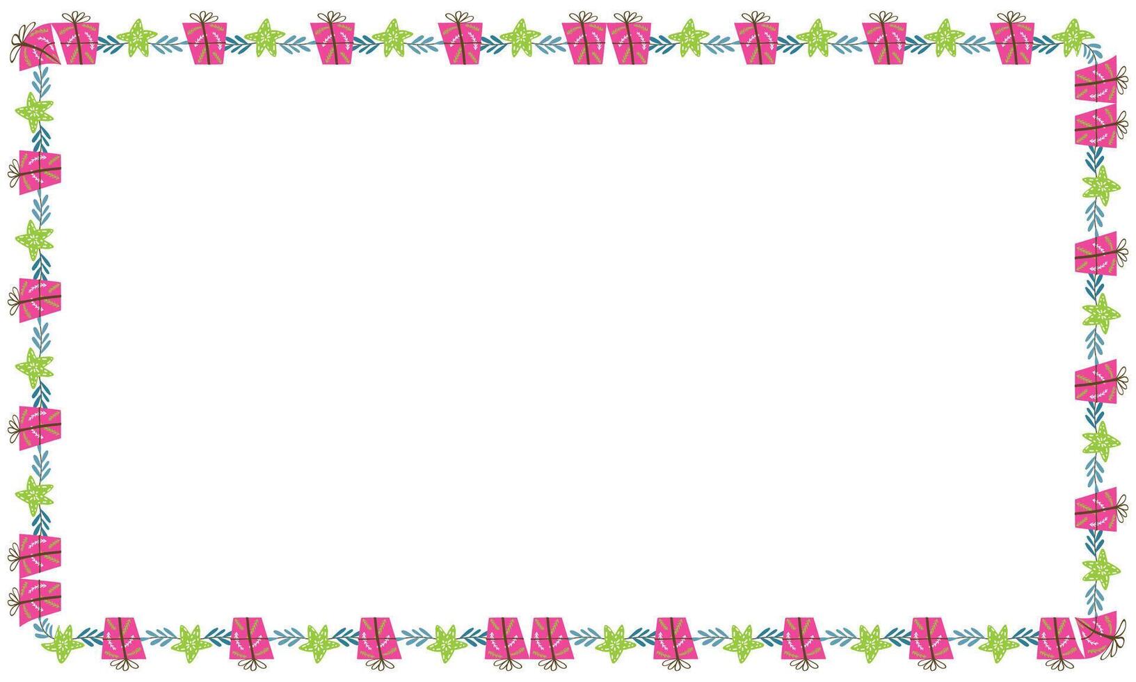 Frame template for christmas season celebration christmas wreath concept vector