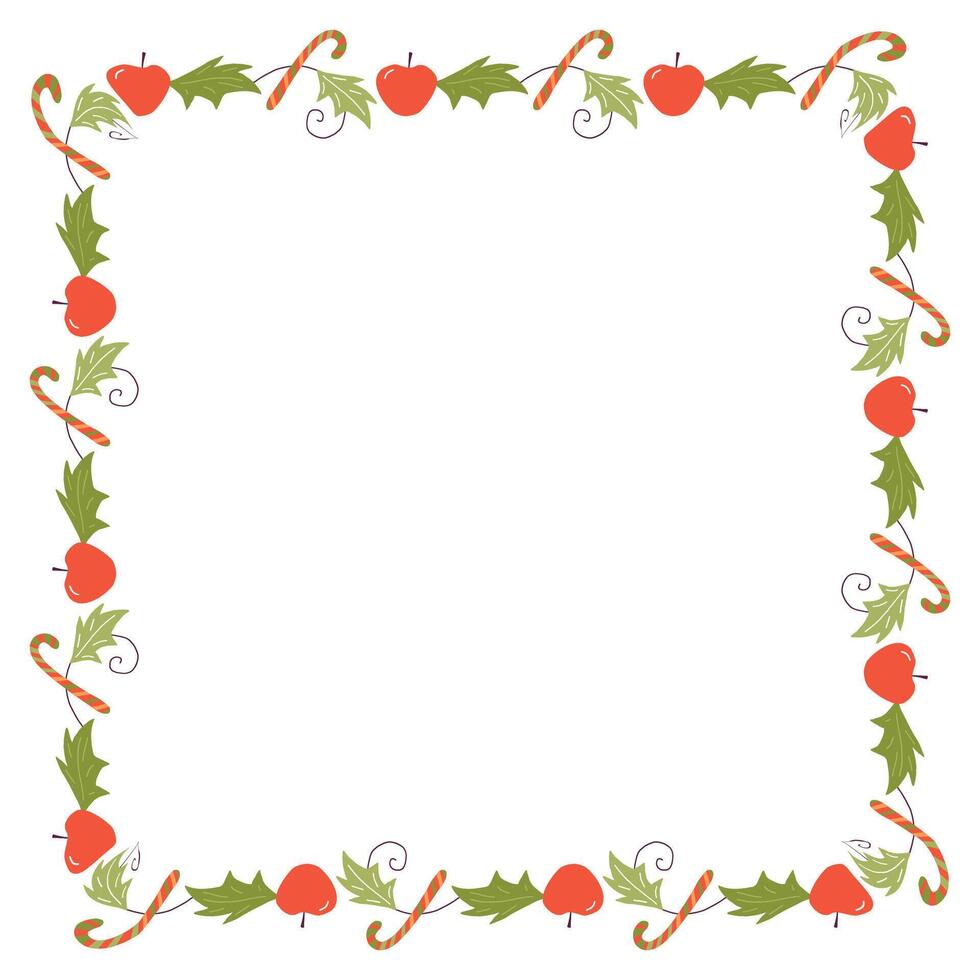 Frame template for christmas season celebration christmas wreath concept vector