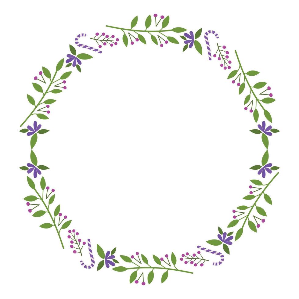 Frame template for christmas season celebration christmas wreath concept vector