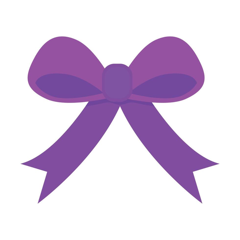 Christmas ribbon bow hand drawn doodle element illustration on a white background vector