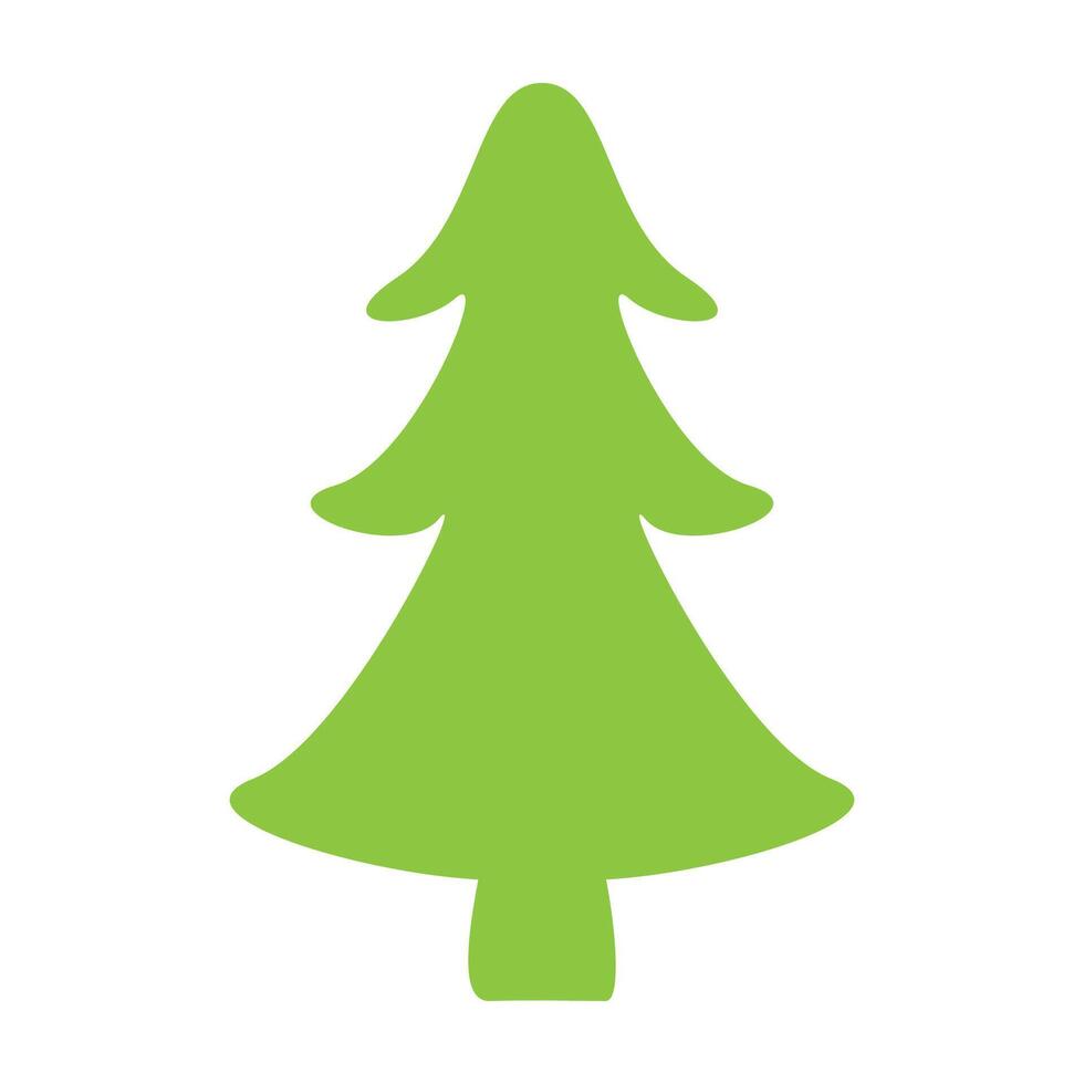 Hand drawn christmas tree, Christmas Tree isolated on white background vector
