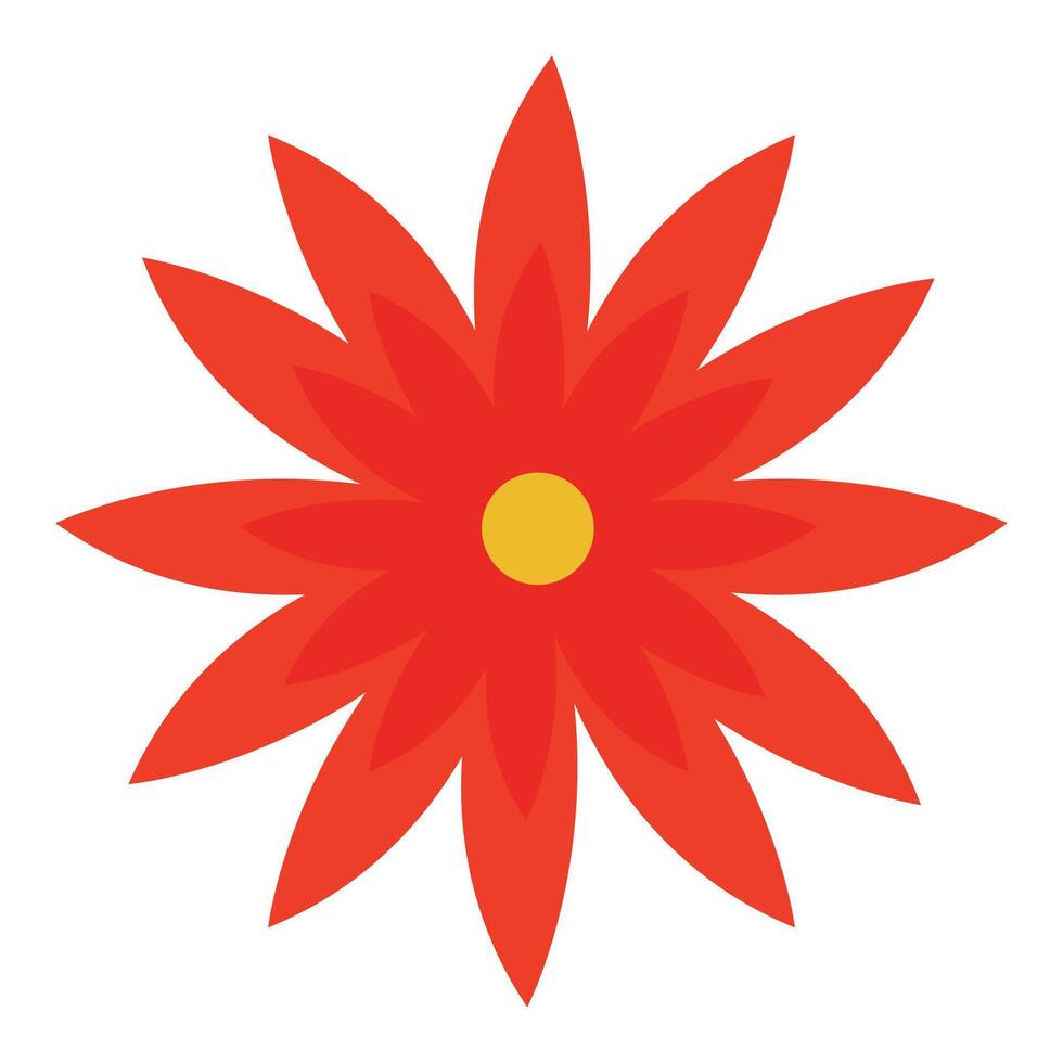 Hand drawn spring flower on a white background vector