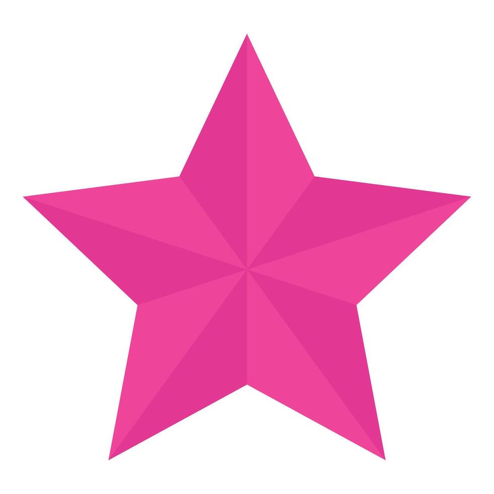 Hand drawn star illustration Isolated on white background vector