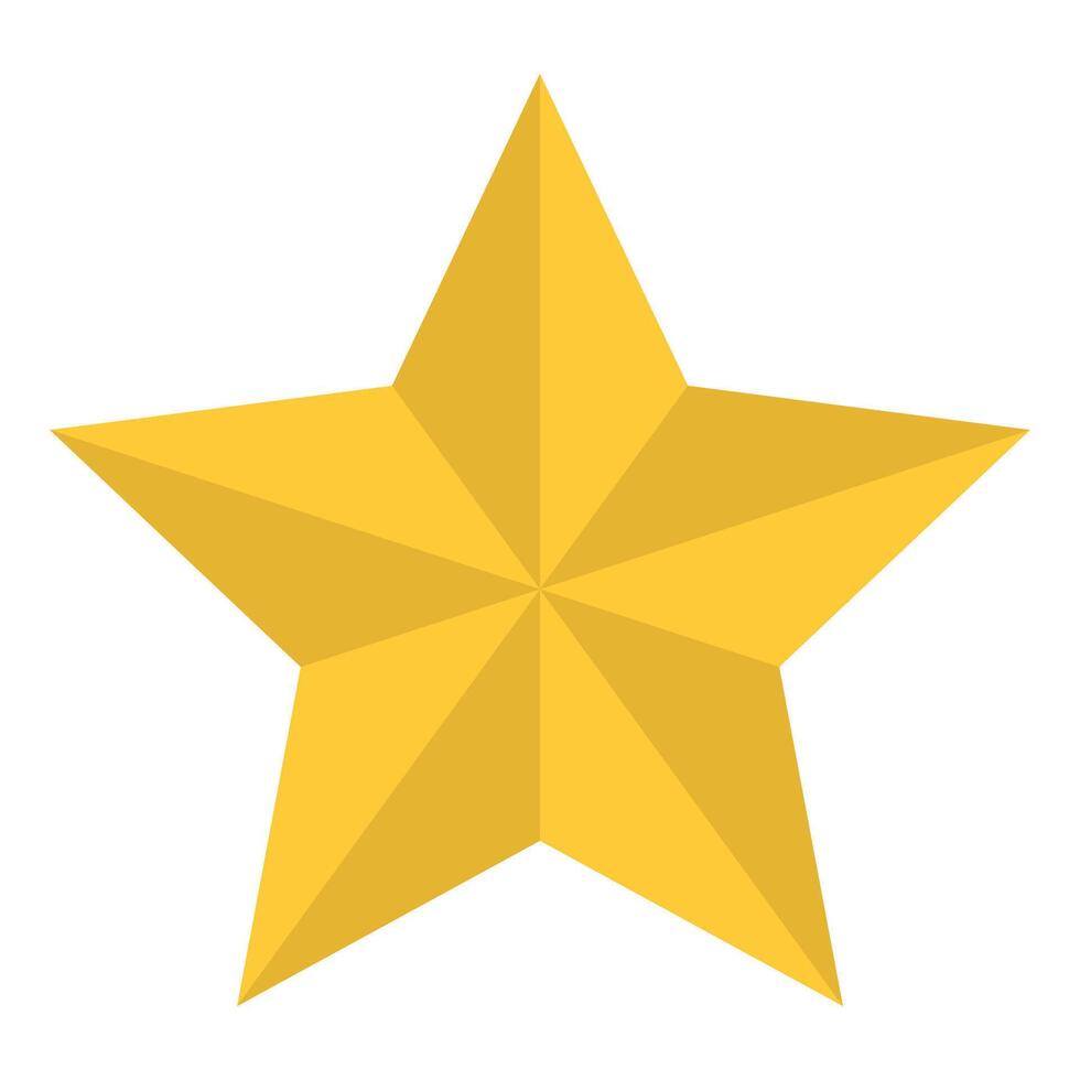 Hand drawn star Isolated on white background vector