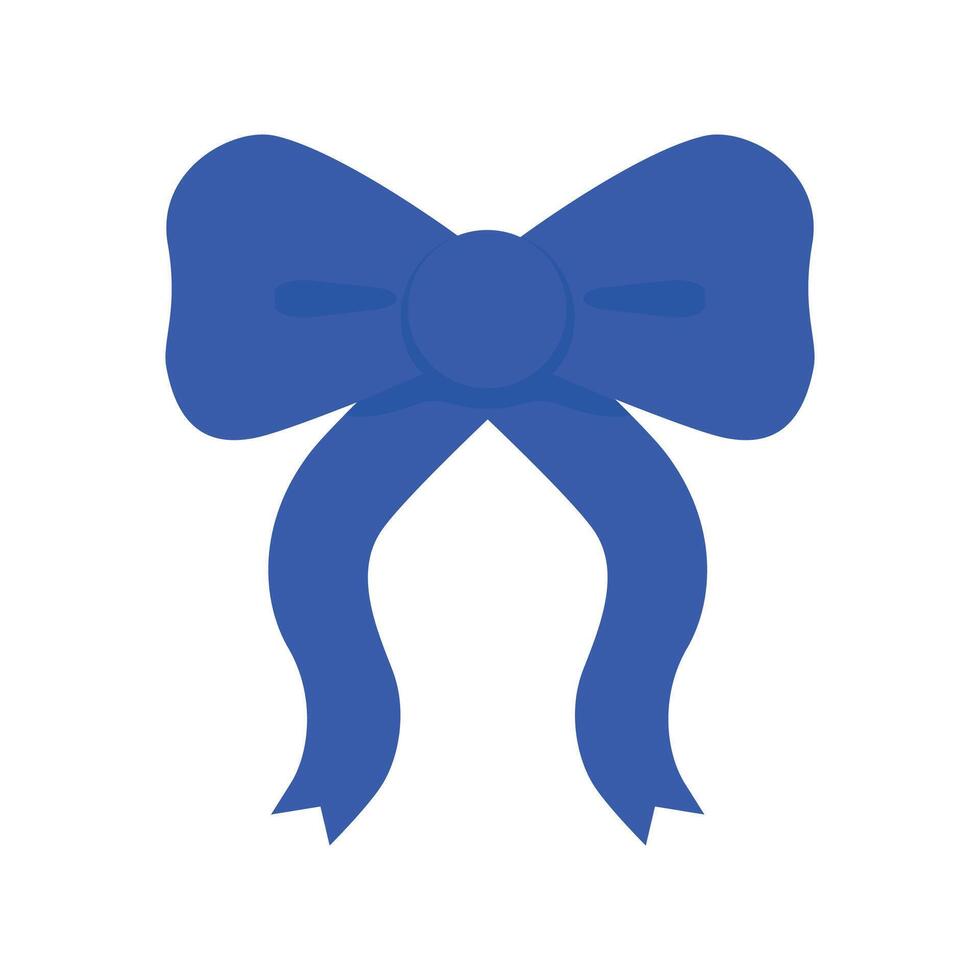 Gift ribbon bow knot bow present illustration design on white background vector