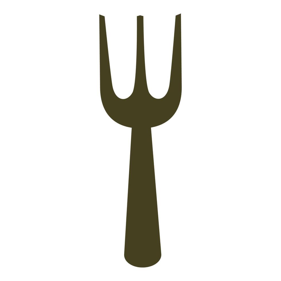 Design Knife and Fork Icon Style isolated on white background vector