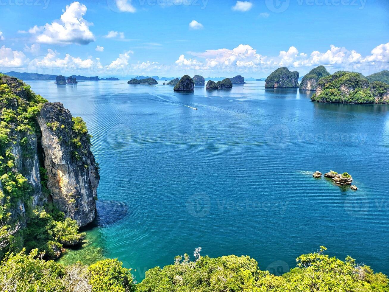 Hong Island Krabi Thailand Travel Souvenir Poster Wall Art Wallpaper Background photo