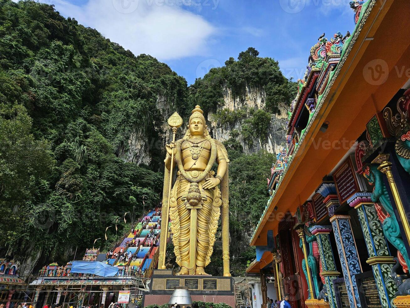 Batu Caves Kuala Lumpur Malaysia Travel Souvenir Poster Wall Art Wallpaper Background photo