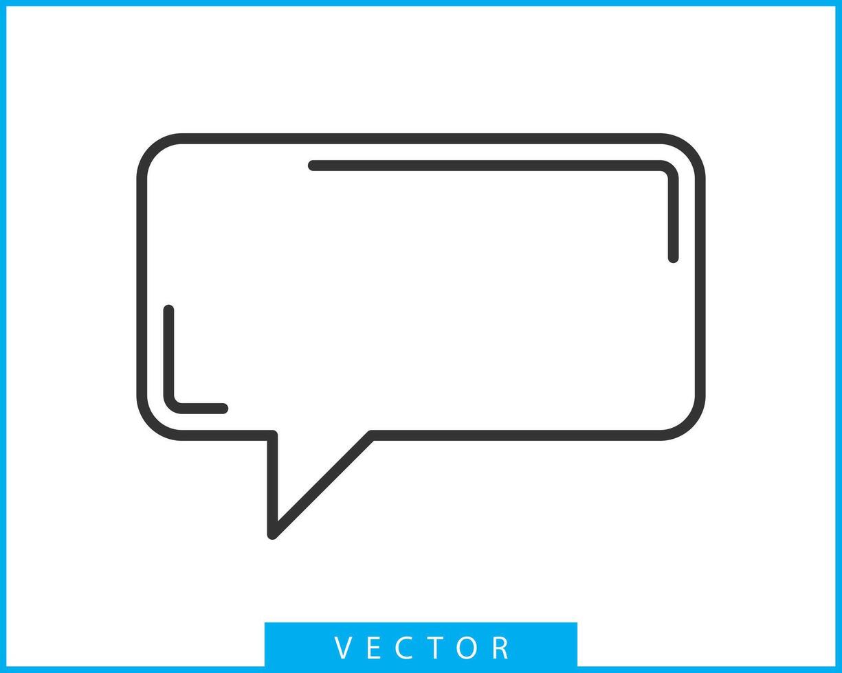 Talk bubble speech icon. Blank empty bubbles design elements. Chat on line symbol template. Dialogue balloon sticker silhouette. vector