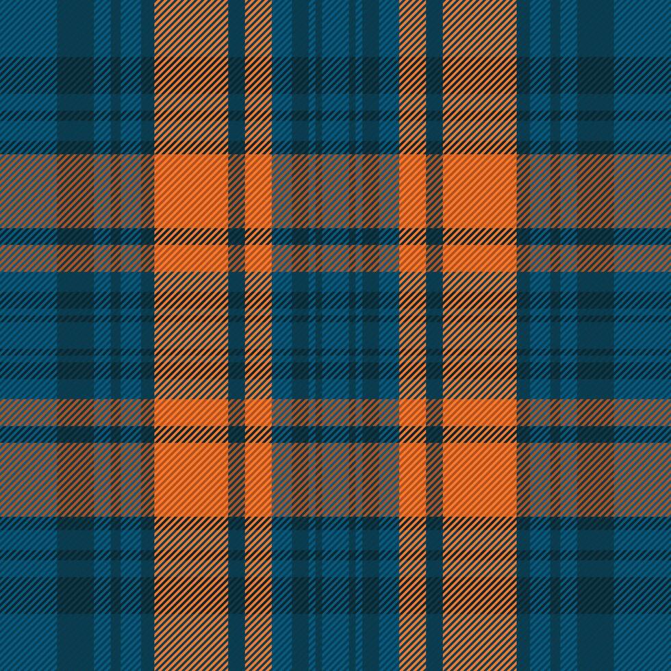 Tartan plaid pattern in blue. Print fabric texture seamless. Check background. vector