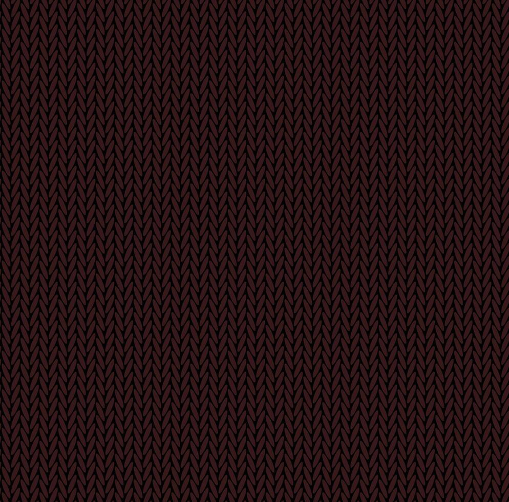 Knit texture dark red color. seamless pattern fabric. Knitting background flat design. vector