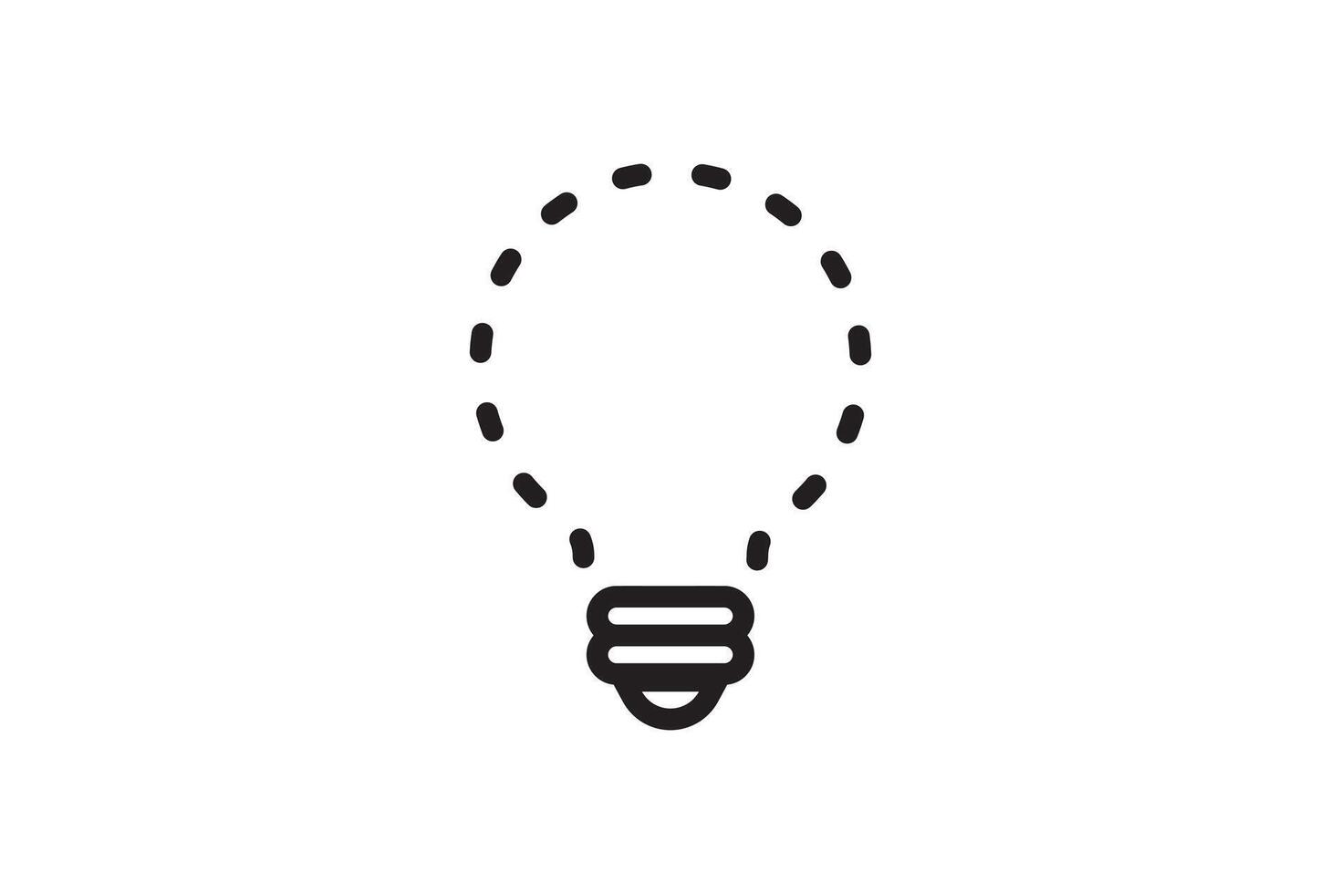 Idea symbol creative concept. Light bulb light icon. Power and energy sign. vector