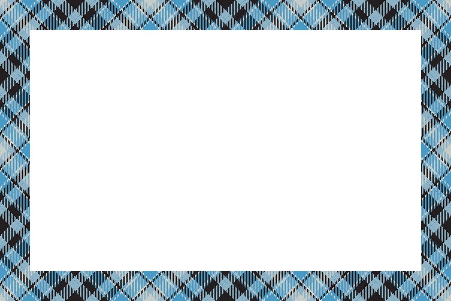 Vintage frame . Scottish border pattern retro style. Tartan plaid ornament. vector