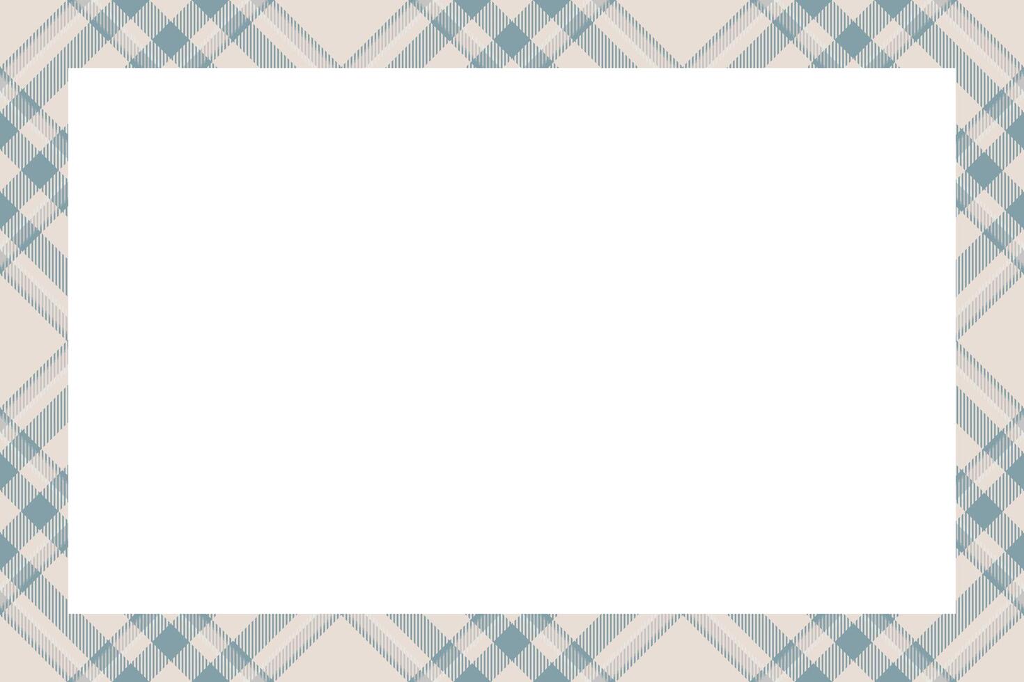 Vintage frame . Scottish border pattern retro style. Tartan plaid ornament. vector