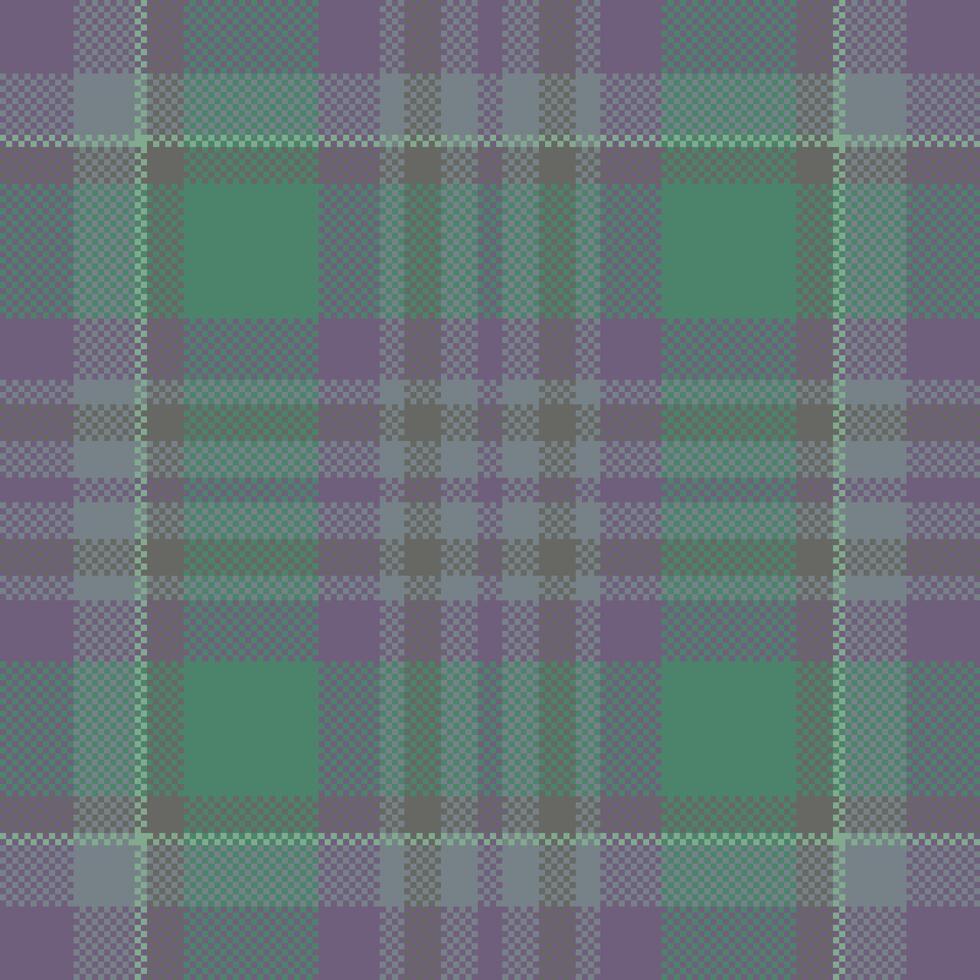Pixel background design. Modern seamless pattern plaid. Square texture fabric. Tartan scottish textile. Beauty color madras ornament. vector