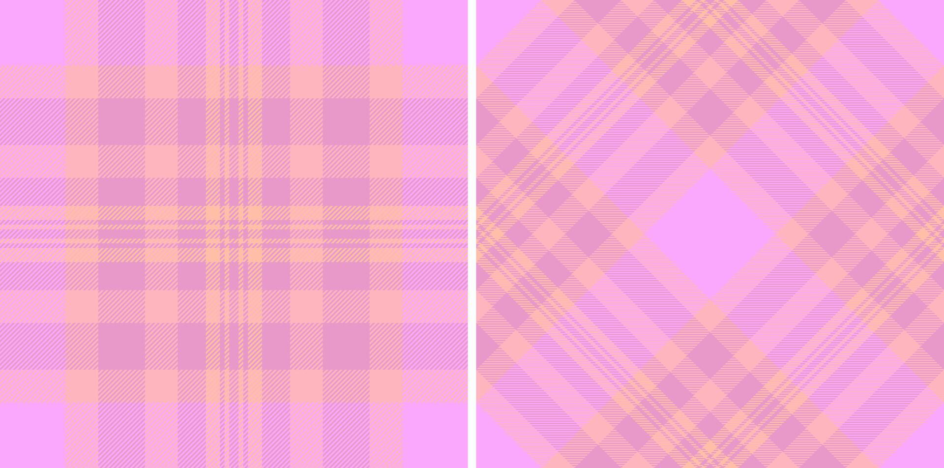 Textile texture seamless of tartan pattern with a fabric check background plaid. Set in stylish colors. Greeting card designs. vector