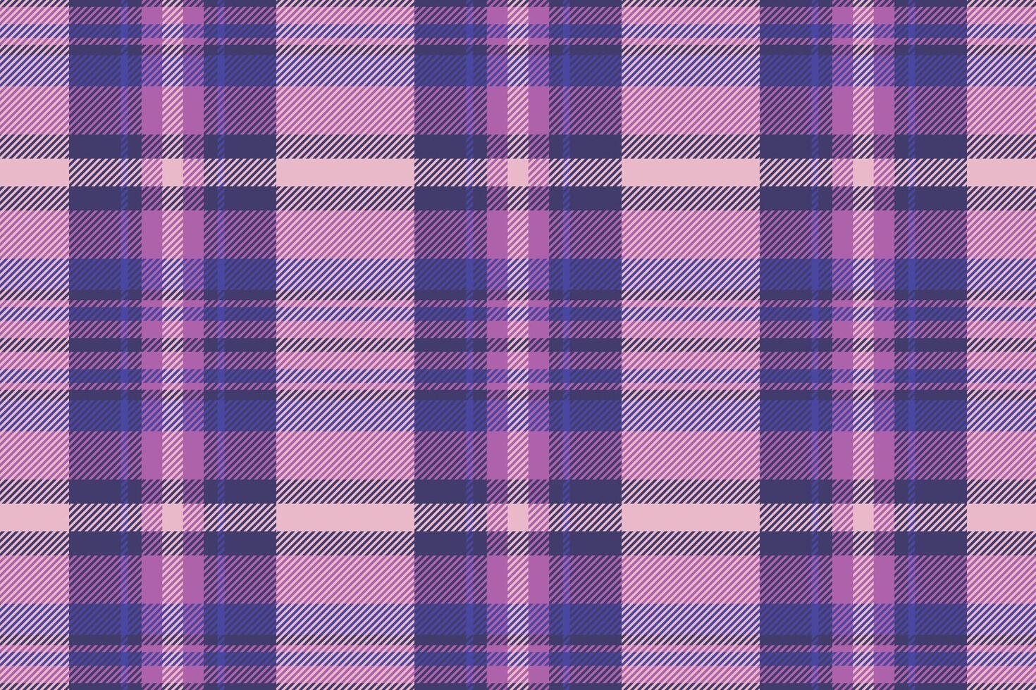 Sexy tartan textile background, machinery texture pattern . Fit fabric plaid check seamless in indigo and magenta colors. vector