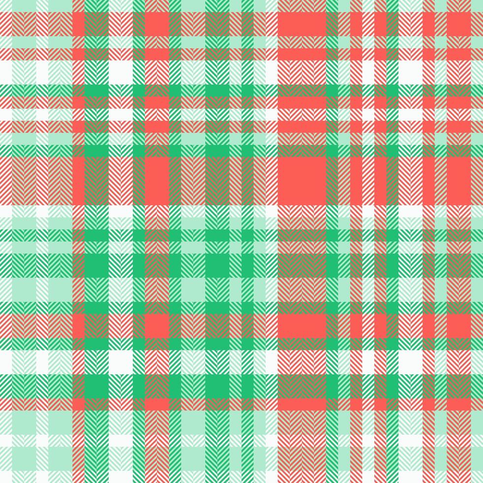 Sixties plaid fabric check, sample tartan textile texture. Craft seamless background pattern in red and light colors. vector