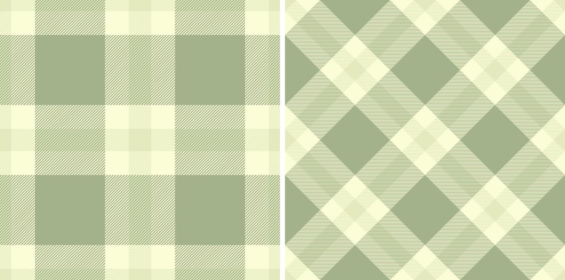 Texture plaid check of fabric background with a textile pattern seamless tartan. Set in cream colors. Curtain design trends. vector
