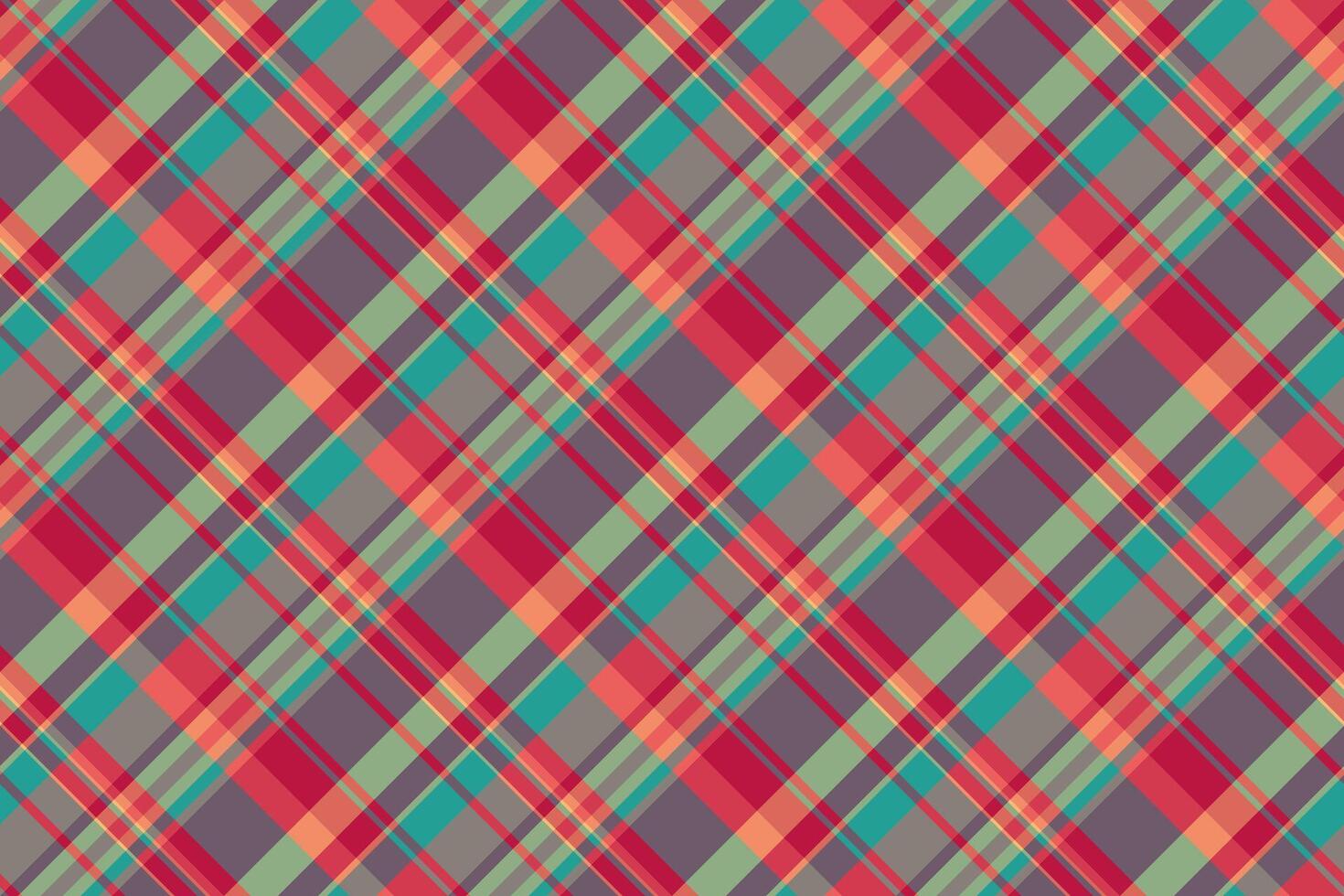 Scotland pattern background plaid, part check texture tartan. Mixed textile seamless fabric in pastel and red colors. vector