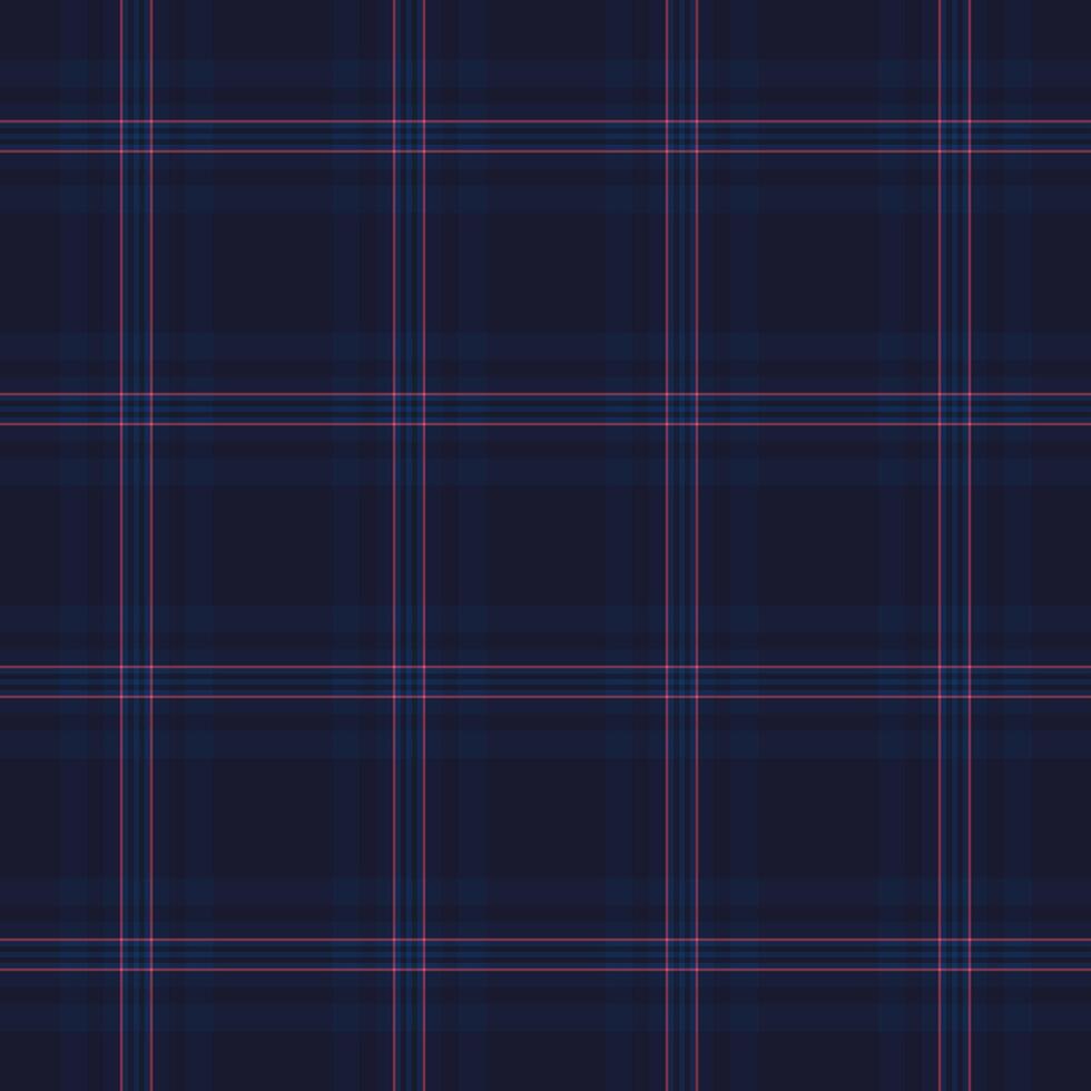 Improvement pattern check, nice fabric plaid seamless. Uniform textile background texture tartan in dark and blue colors. vector