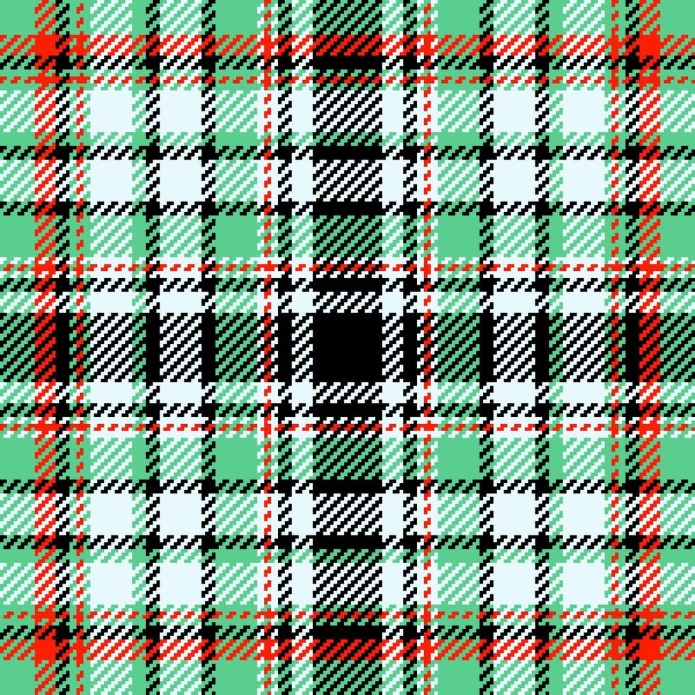 Curved tartan plaid, rectangle textile texture fabric. Floor pattern check background seamless in light and green colors. vector