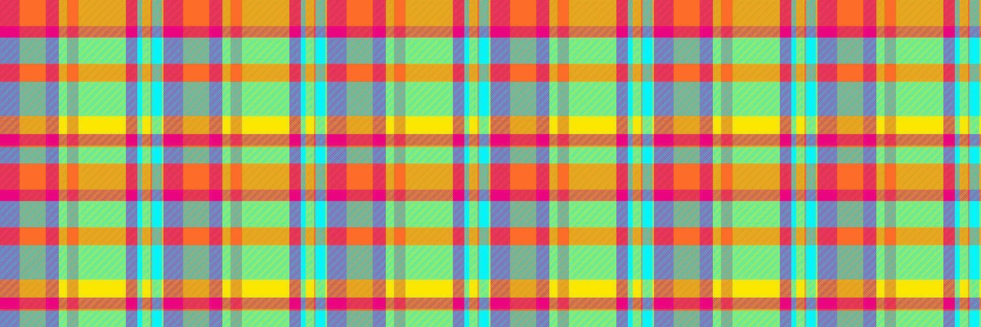 Patterned tartan texture fabric, valentines day check textile plaid. Turkish background seamless pattern in bright and radioactive colors. vector