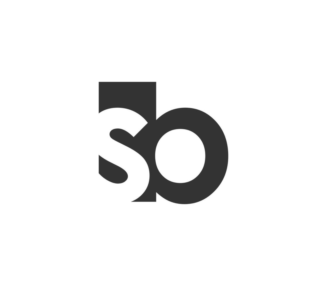 SB creative geometric initial based modern and minimal logo. Letter s b trendy fonts. vector
