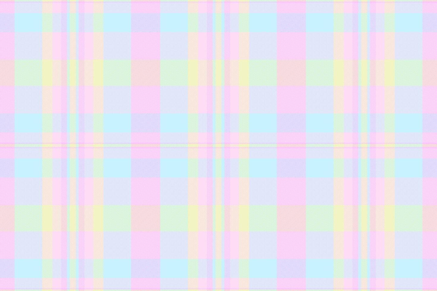 Short plaid pattern, stylish check texture tartan. Newborn textile seamless fabric background in light and pink lace colors. vector