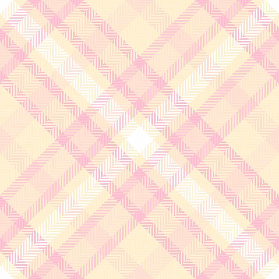 Template textile tartan check, dogtooth fabric seamless . Messy background texture plaid pattern in light and blanched almond colors. vector