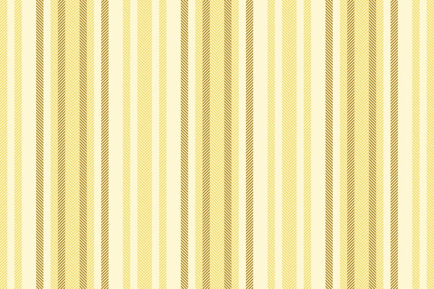 Ornament lines stripe , pretty background vertical texture. Hat seamless pattern fabric textile in light goldenrod yellow and mustard colors. vector
