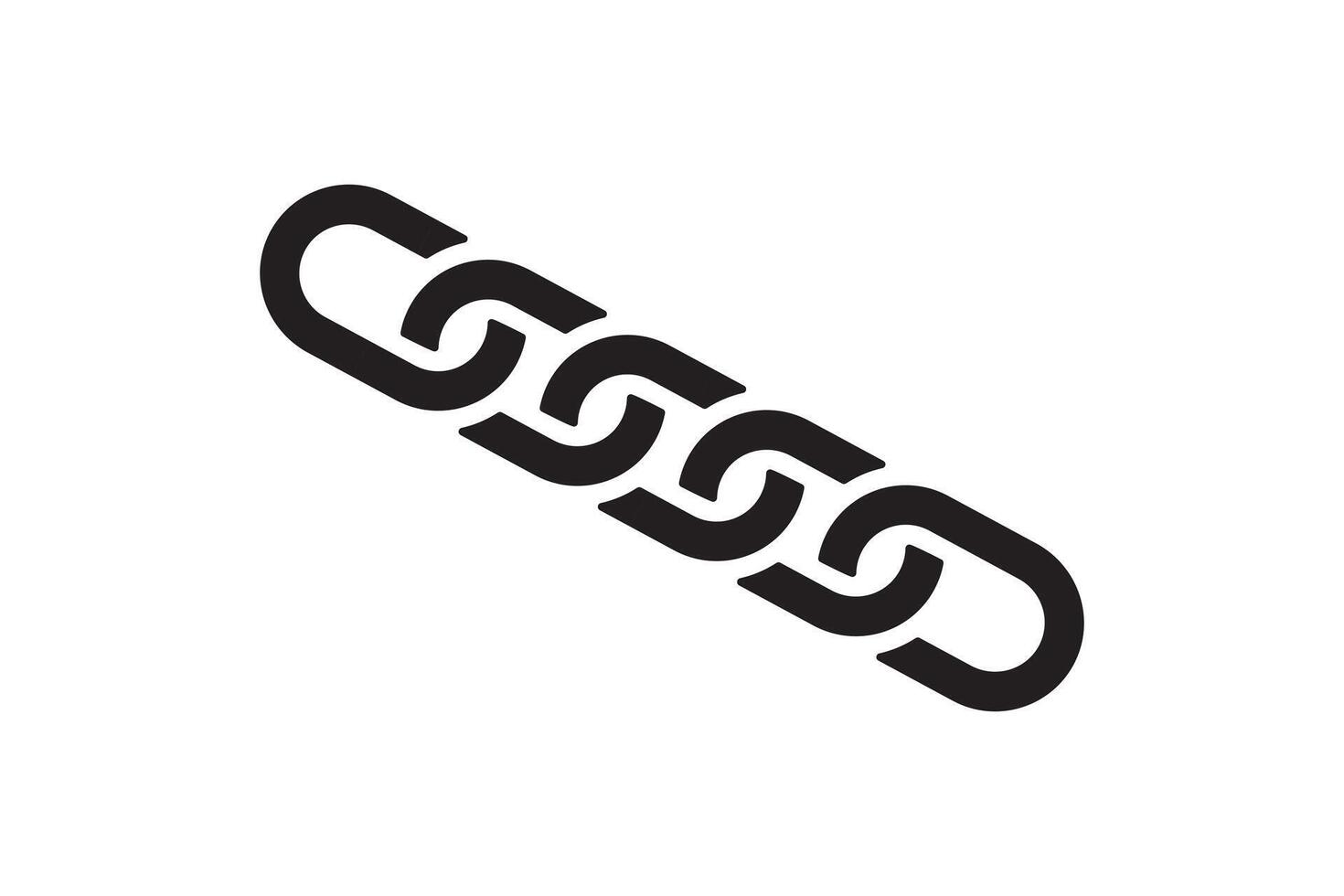 Chain link icon. Connection sign illustration. Linked interface design. vector