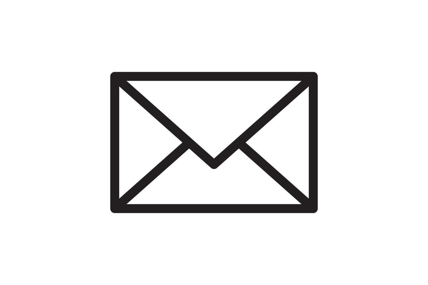 Mail icon sign. Letter envelope symbol. Message send to address illustration. vector
