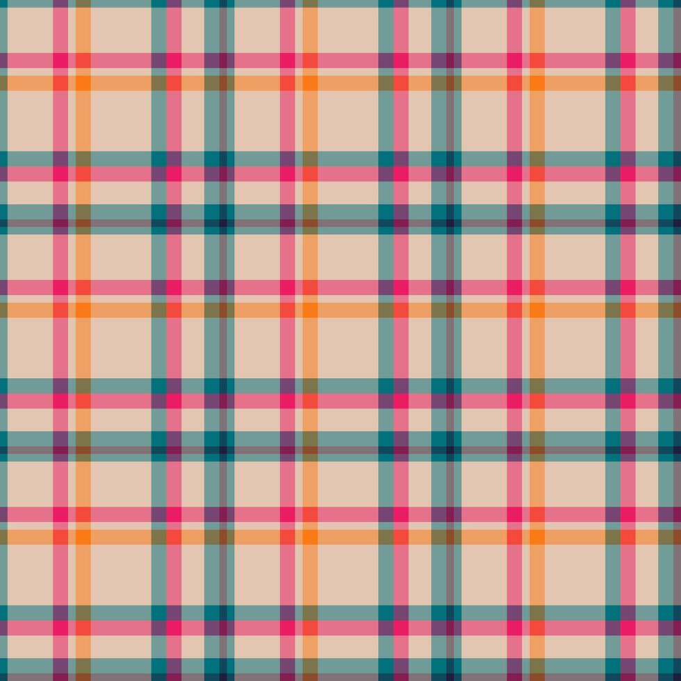 Plaid seamless pattern. background of textile ornament. Flat fabric design. vector