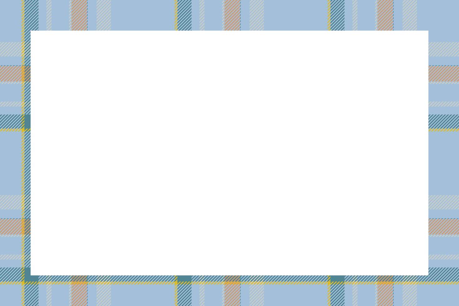 Vintage frame . Scottish border pattern retro style. Tartan plaid ornament. vector