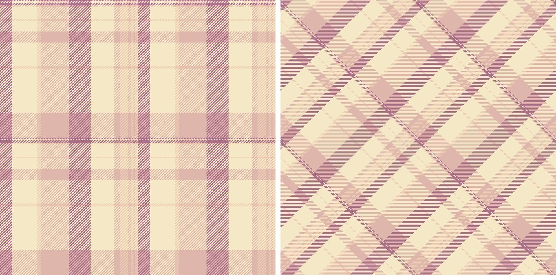 Seamless tartan pattern of fabric background with a plaid textile check texture. Set in fall colors. Tile flooring trends. vector