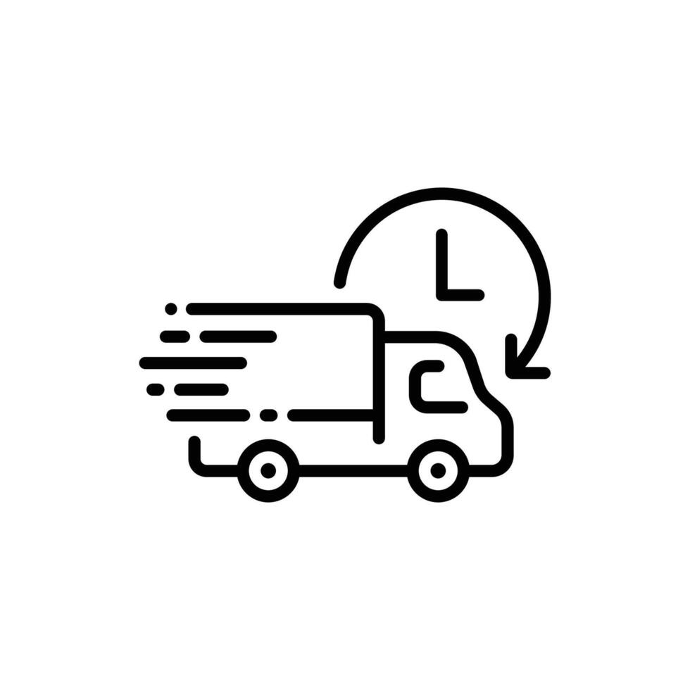 Fast delivery truck icon. Express delivery icon. Delivery truck sign and symbol. Shipping fast delivery icon vector