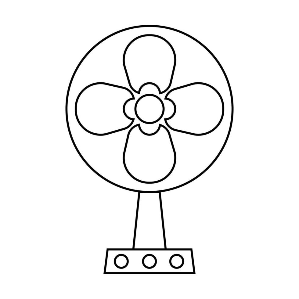 fan icon on white background vector