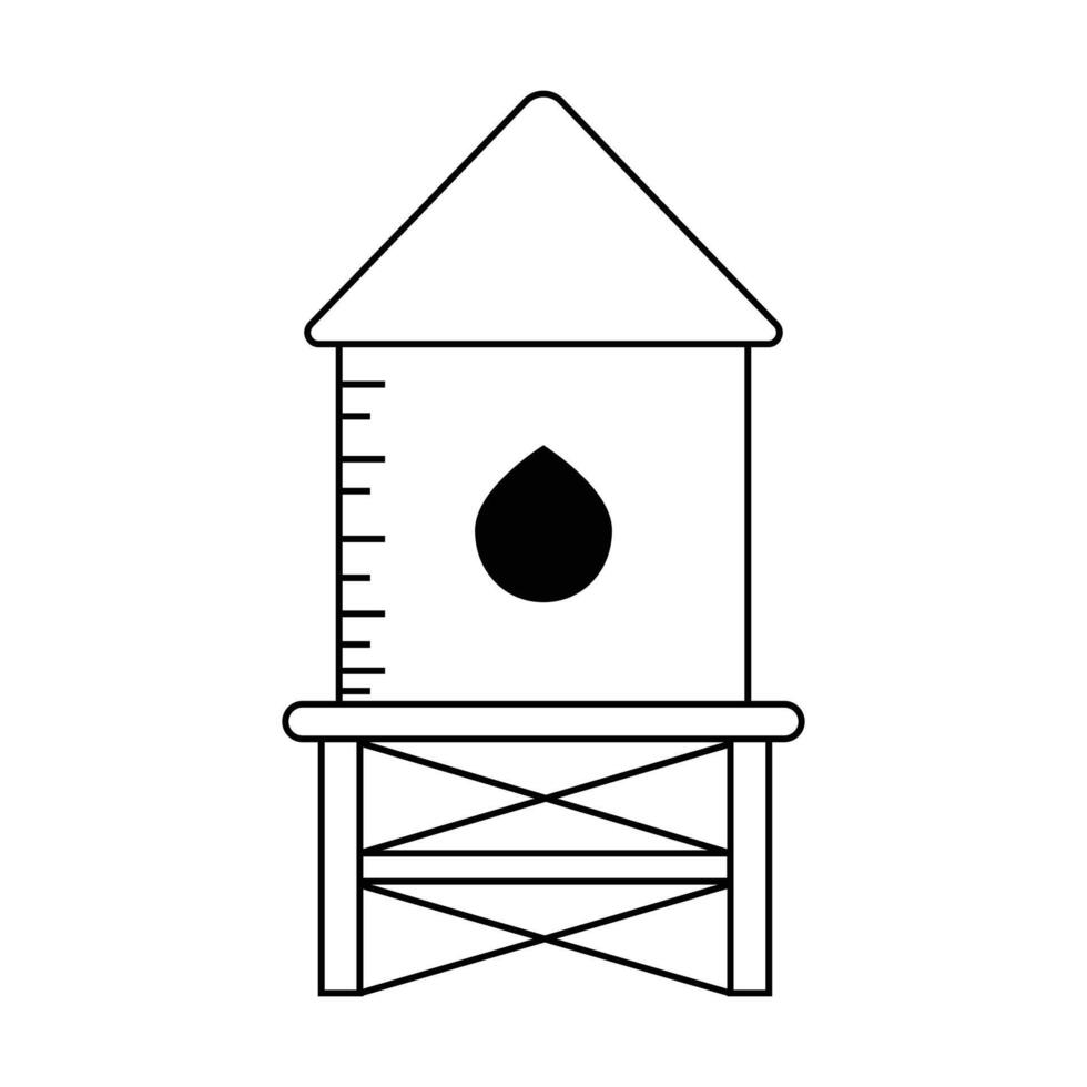 water tank icon on white background vector