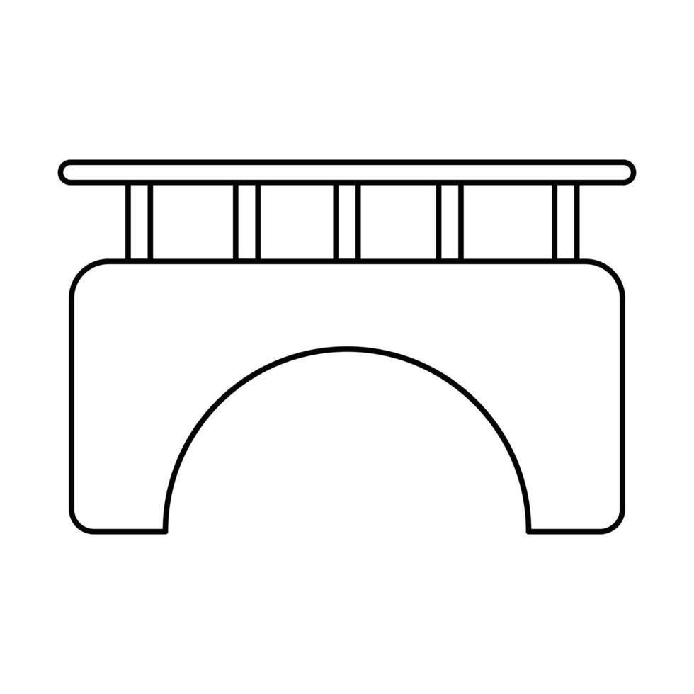 bridge icon on white background vector