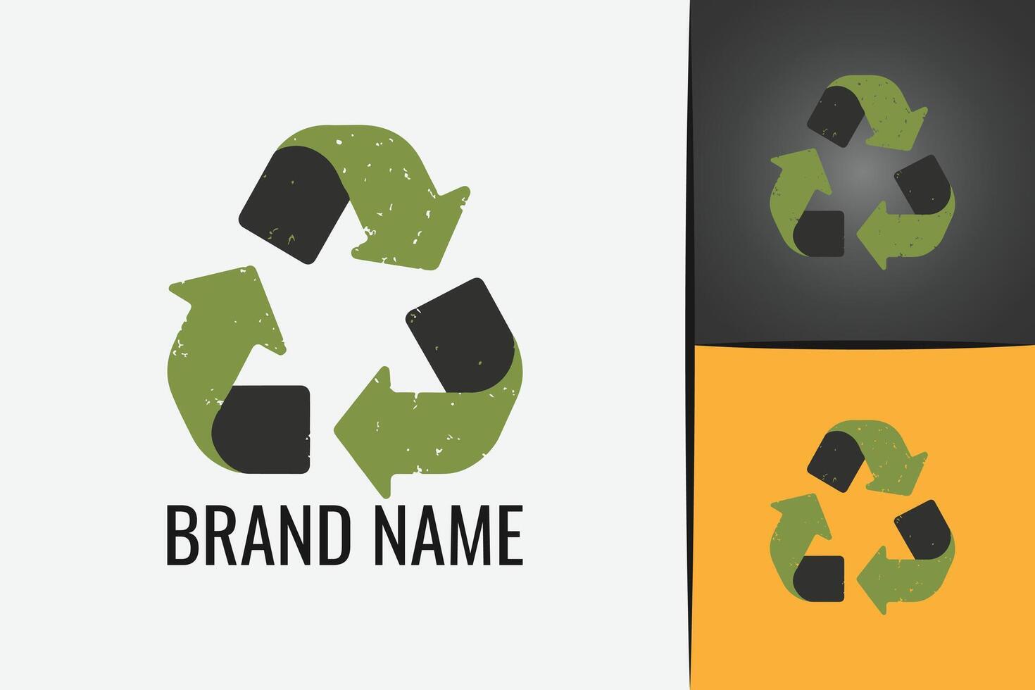 Triangular green Eco Arrows Recycle logo icon, Earth Day, Environment day, Ecology concept vector