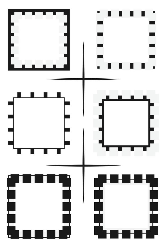 sketch frame border. Simple doodle rectangle pencil frame border shape for text quote template vector