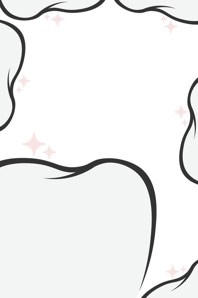 Frame of teeth banner. Tooth border medicine concept. Teeth oral dental Inspection Banner vector