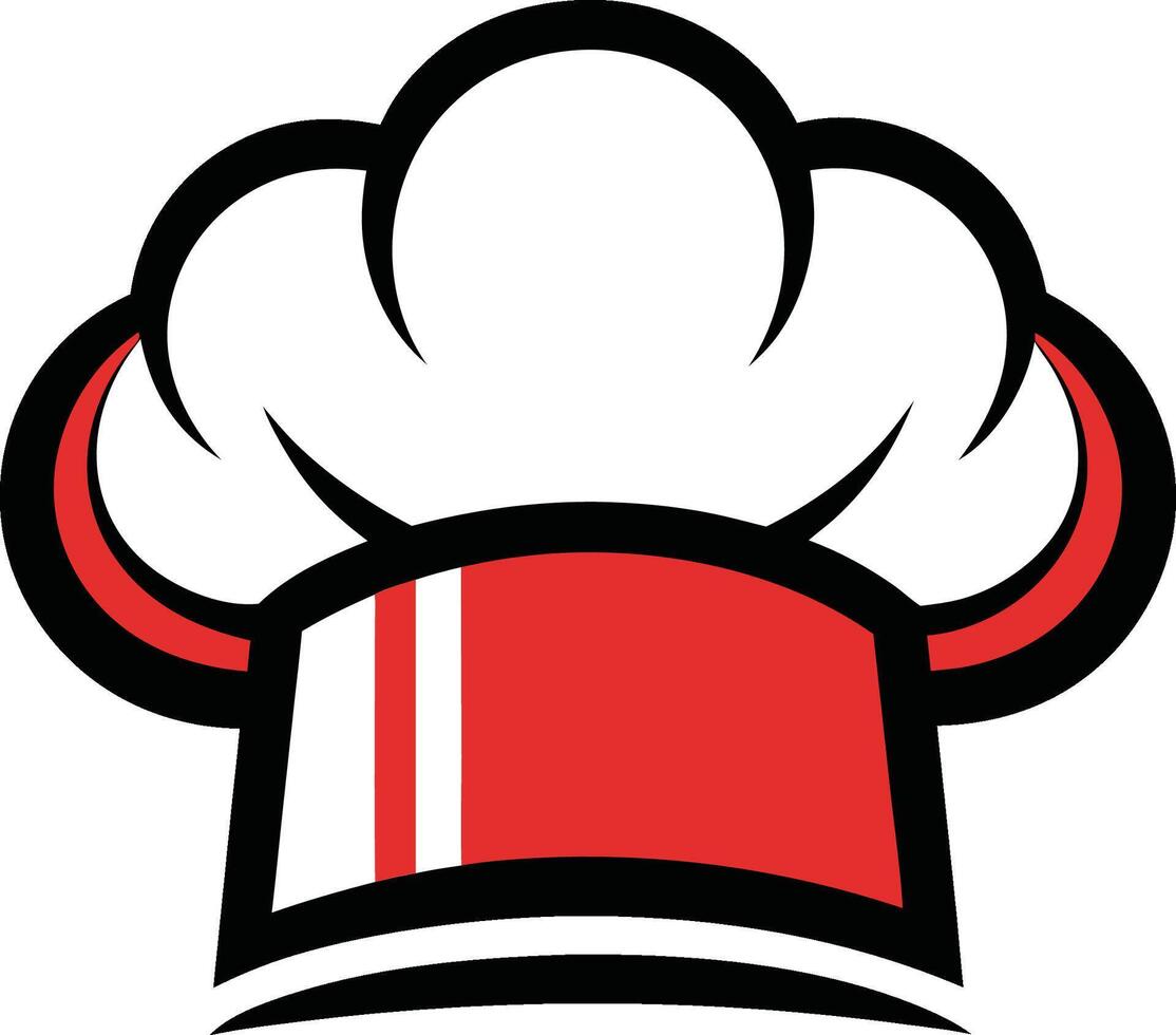 chef hat illustration eps 10 vector