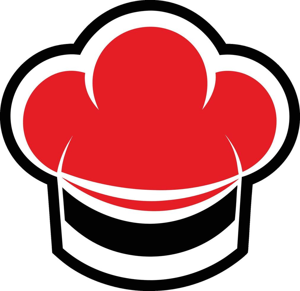 chef hat illustration eps 10 vector