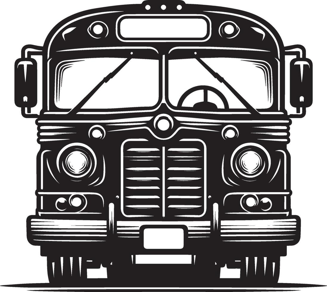 City bus silhouette flat illustration isolated on a white background vector