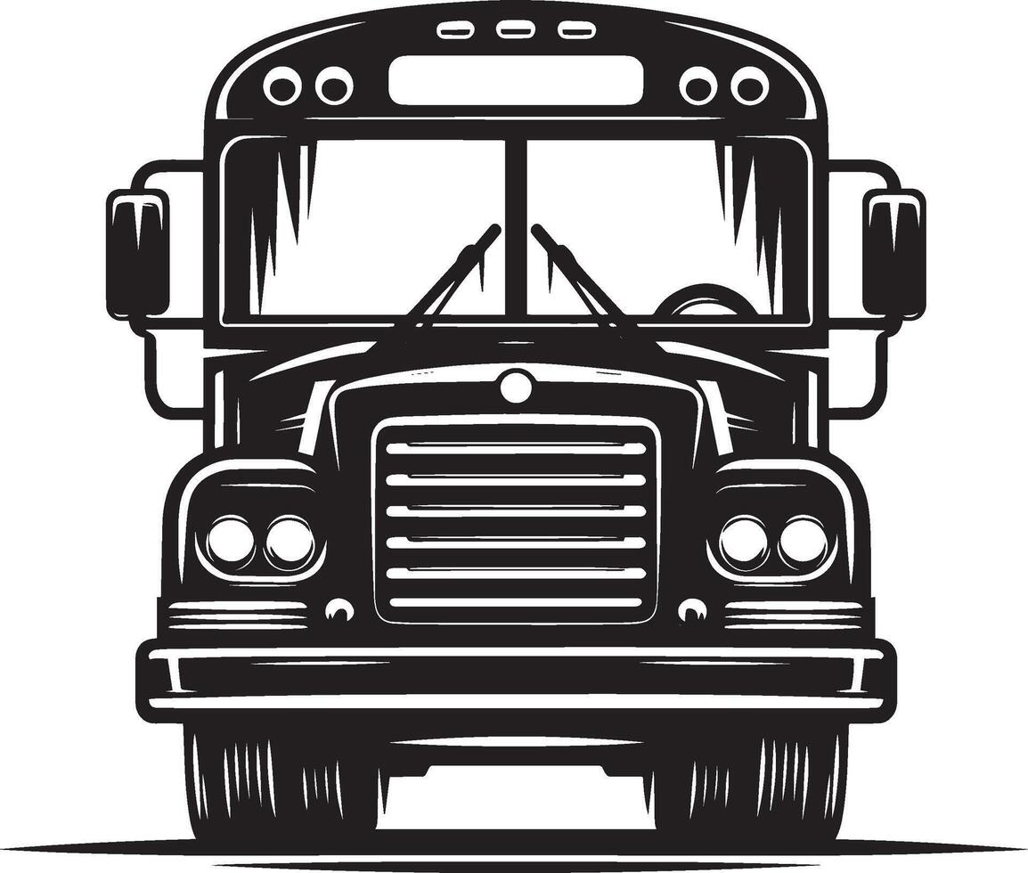 City bus silhouette flat illustration isolated on a white background vector