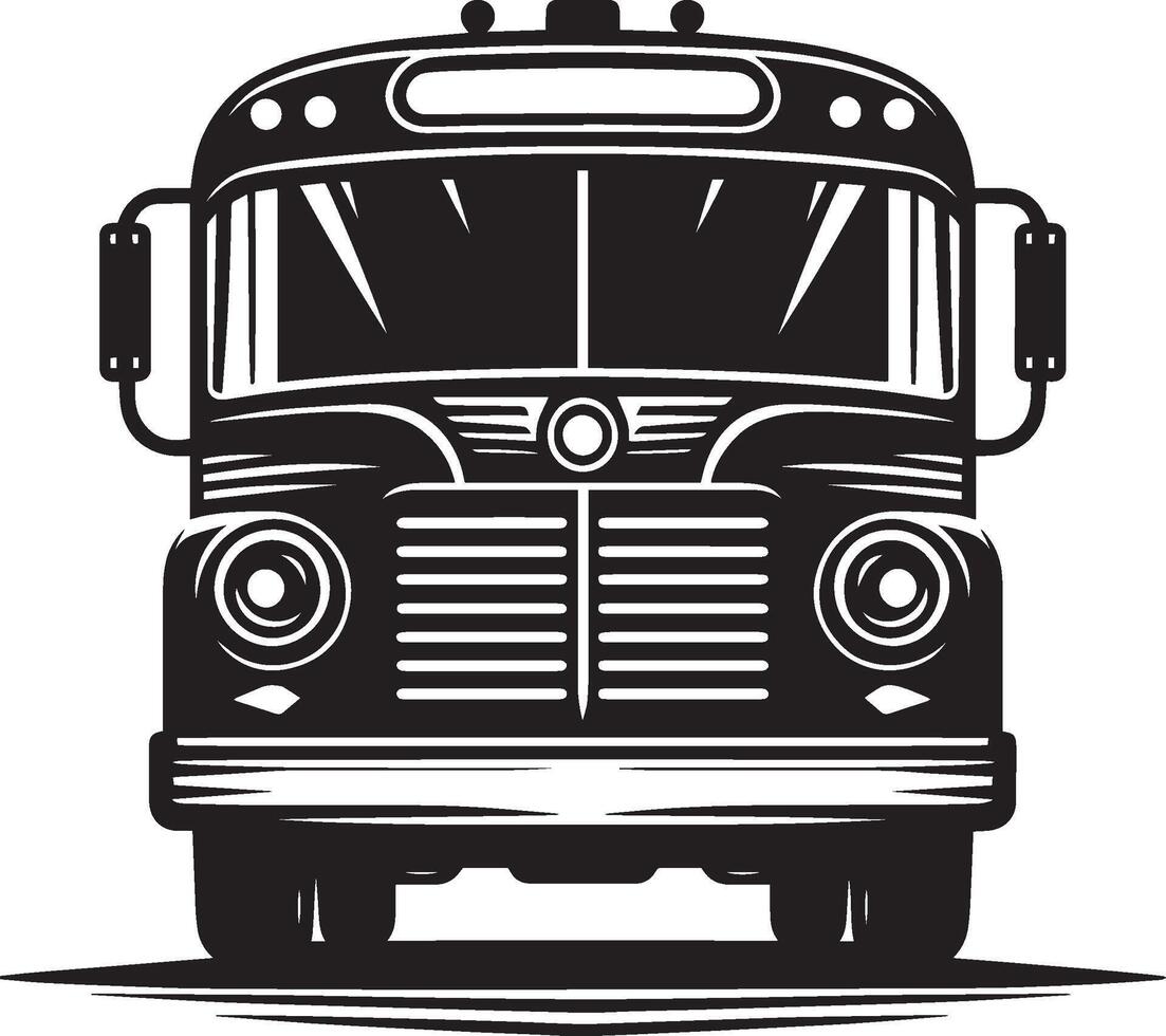 City bus silhouette flat illustration isolated on a white background vector