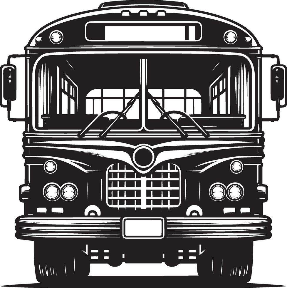 City bus silhouette flat illustration isolated on a white background vector
